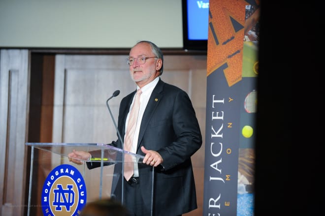 Notre Dame director of athletics Jack Swarbrick