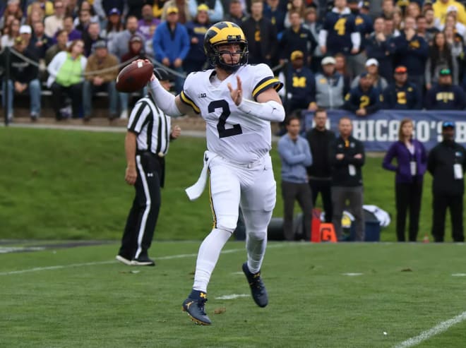 Michigan Wolverines senior quarterback Shea Patterson