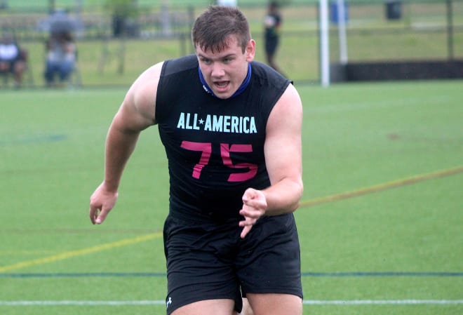 New England linebacker Tyler Martin holds a Michigan Wolverines recruiting offer from Jim Harbaugh.