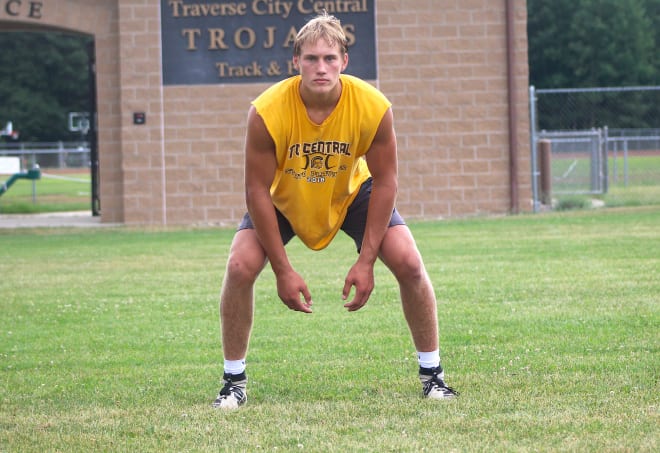 In-state linebacker Joshua Burnham holds an offer from Michigan Wolverines football recruiting, Jim Harbaugh.
