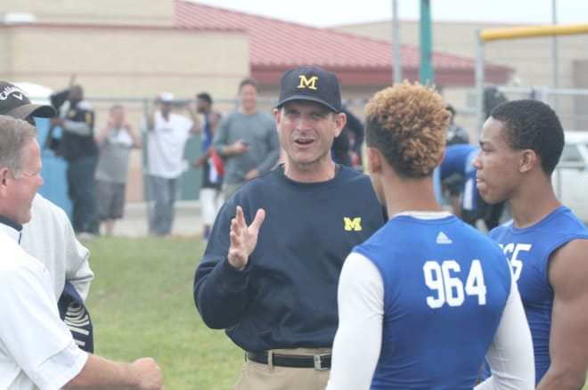 Michigan Wolverines football coach Jim Harbaugh
