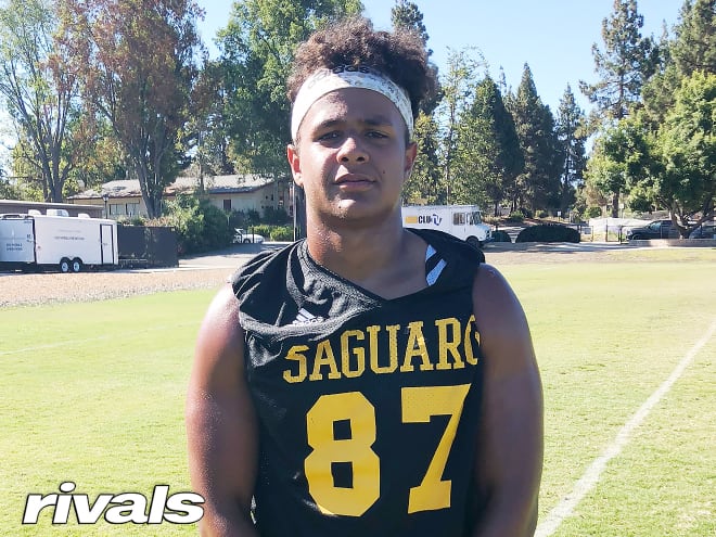 Arizona defensive lineman Quintin Somerville holds an offer from Michigan Wolverines football, Jim Harbaugh.