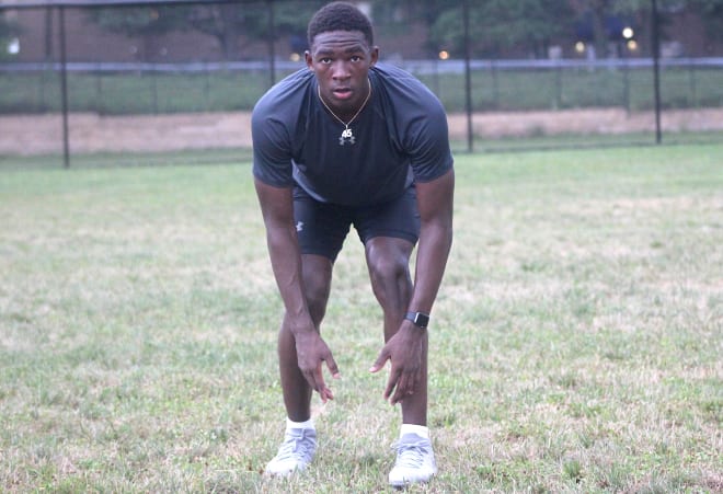 Maryland safety Daymon David holds a Michigan Wolverines football recruiting offer from Jim Harbaugh.
