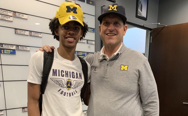 In-state wide receiver Andrel Anthony has committed to Michigan Wolverines football recruiting, Jim Harbaugh.