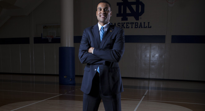 Ryan Ayers rounded out the Irish basketball staff when he was hired last week.