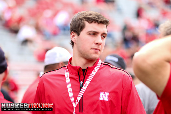 Wisconsin commit Jake Ferguson visited Nebraska to see the Huskers' spring game on Saturday. 