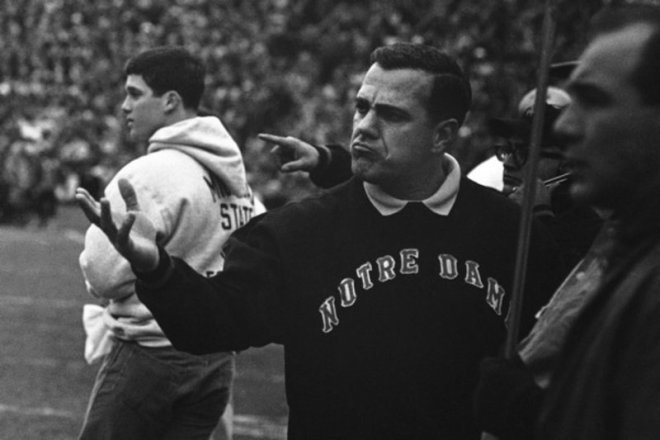 Ara Parseghian was 95-17-4 at Notre Dame from 1964-74, with two consensus national titles and a share of a third.