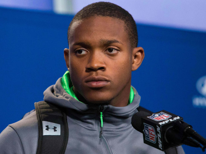 Darron Lee does not look like the same kid that Urban Meyer once called the 'skinny necked quarterback from New Albany'