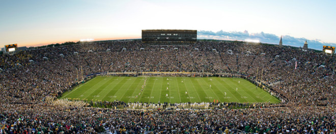 Notre Dame has finished unbeaten at home in two of the last four seasons, a notable feat.