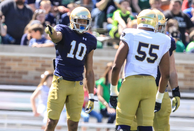 Jones, a rising sophomore, could play multiple roles for the Irish. 
