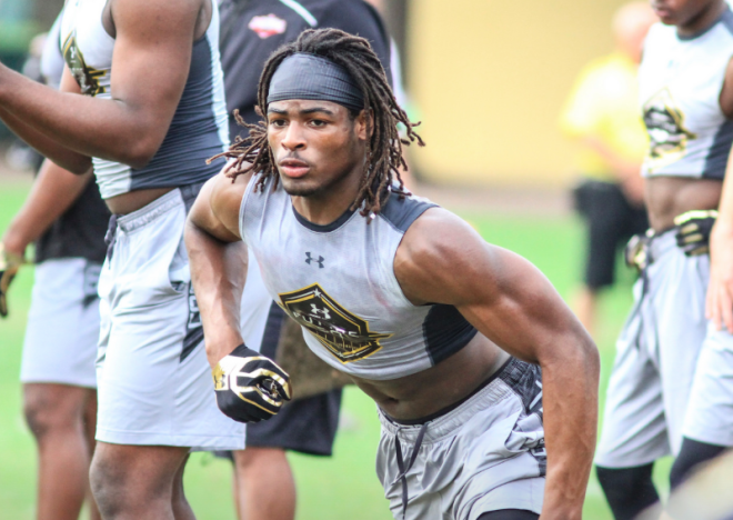 Five-star runner and Alabama commit Najee Harris is the top back on Notre Dame's board.
