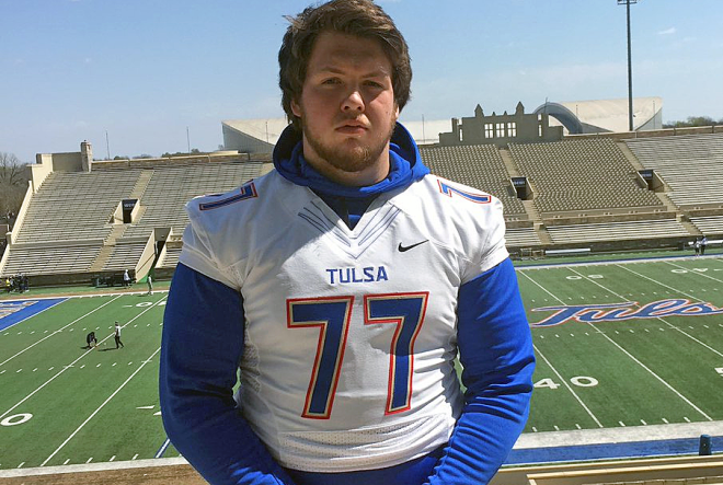 Justin Dutton attended Tulsa's junior day on March 26.