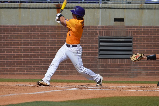 Charlie Yorgen and East Carolina fall to Texas Tech 3-1 in game two of the Lubbock Super Regional.