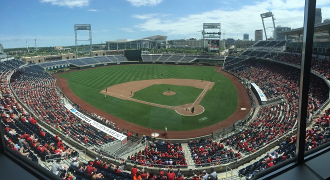 A big crowd was on hand to watch Wednesday's Michigan State vs. Nebraska game in Omaha. 