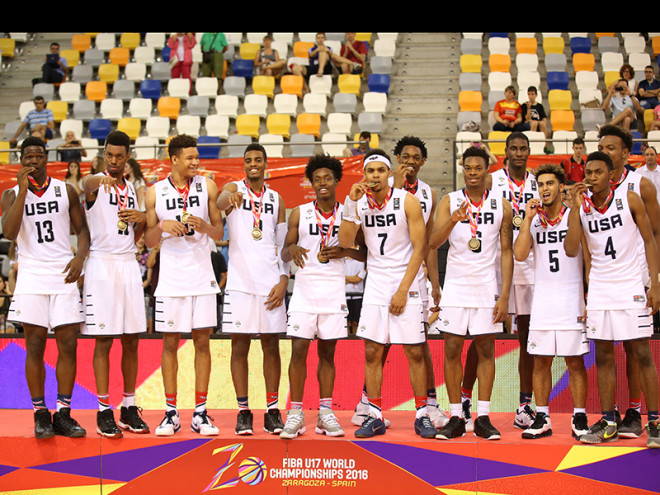 USA Basketball 's 17U Gold medal winning team