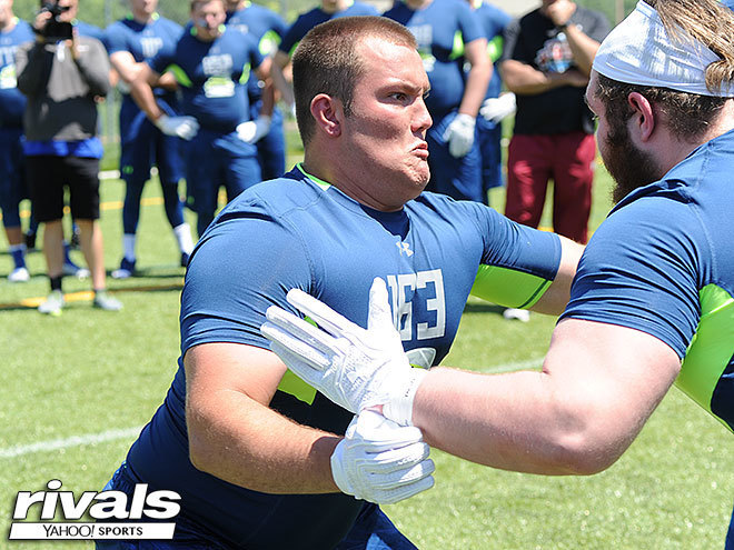 Big OL Patrick Arnold competing during the Rivals Camp Series back in May
