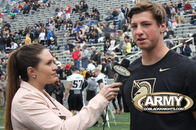 GBK Sideline Reporter Maddy Daugherty with Army commit, Nick Stokes
