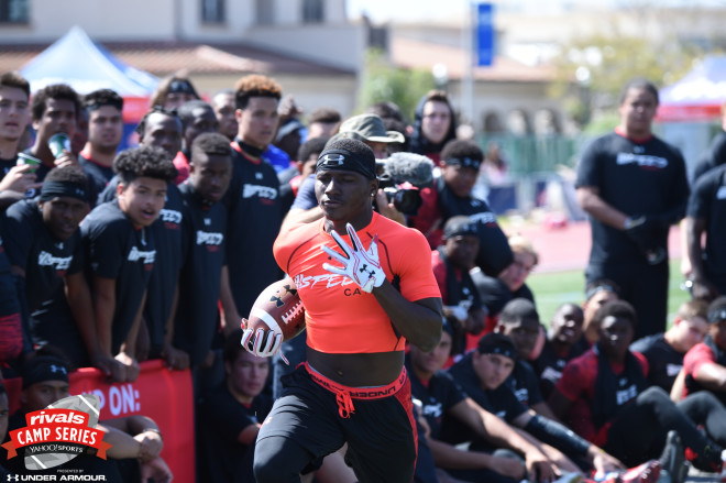 USC visited Corona Centennial HS recently to see Tyjon Lindsey and a few others
