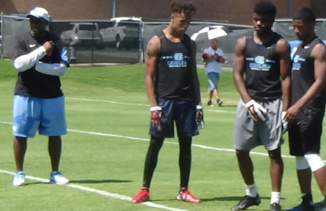 3-Star DB Jacobe Clement had a very good afternoon Saturday among the largest camp turnout this week.
