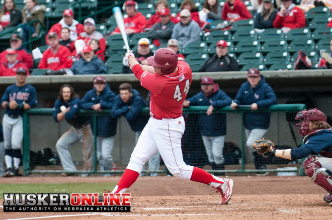 Ben Miller led the Huskers with three hits on the day.