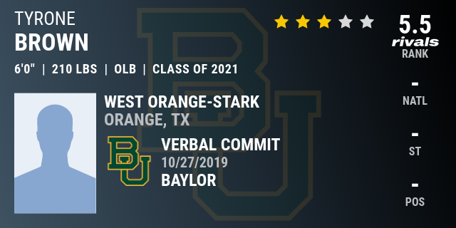 Tyrone Brown 2021 Outside Linebacker Rivals Com