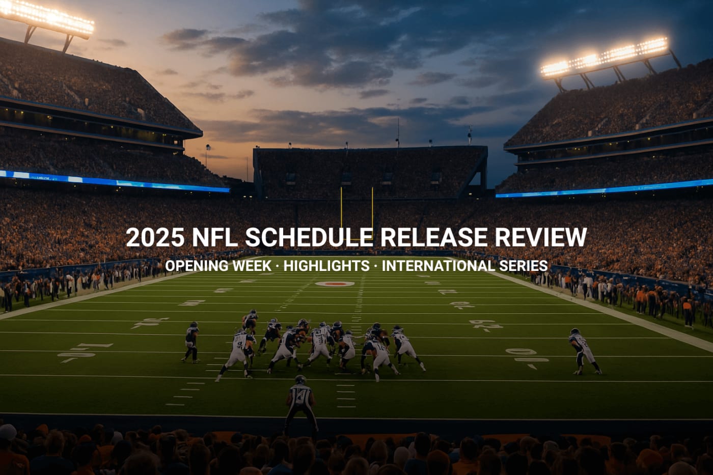 2025 NFL Schedule Release | Opening Week, International Series & Thanksgiving Day Games