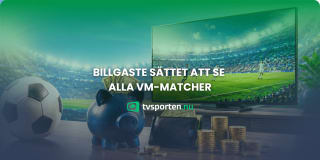 Billigaste sättet att se alla matcher från Fotbolls-VM
