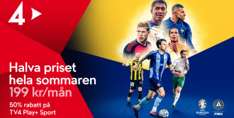 Erbjudande: Se Fotbolls-EM med TV4 Play för 199 kr/mån!