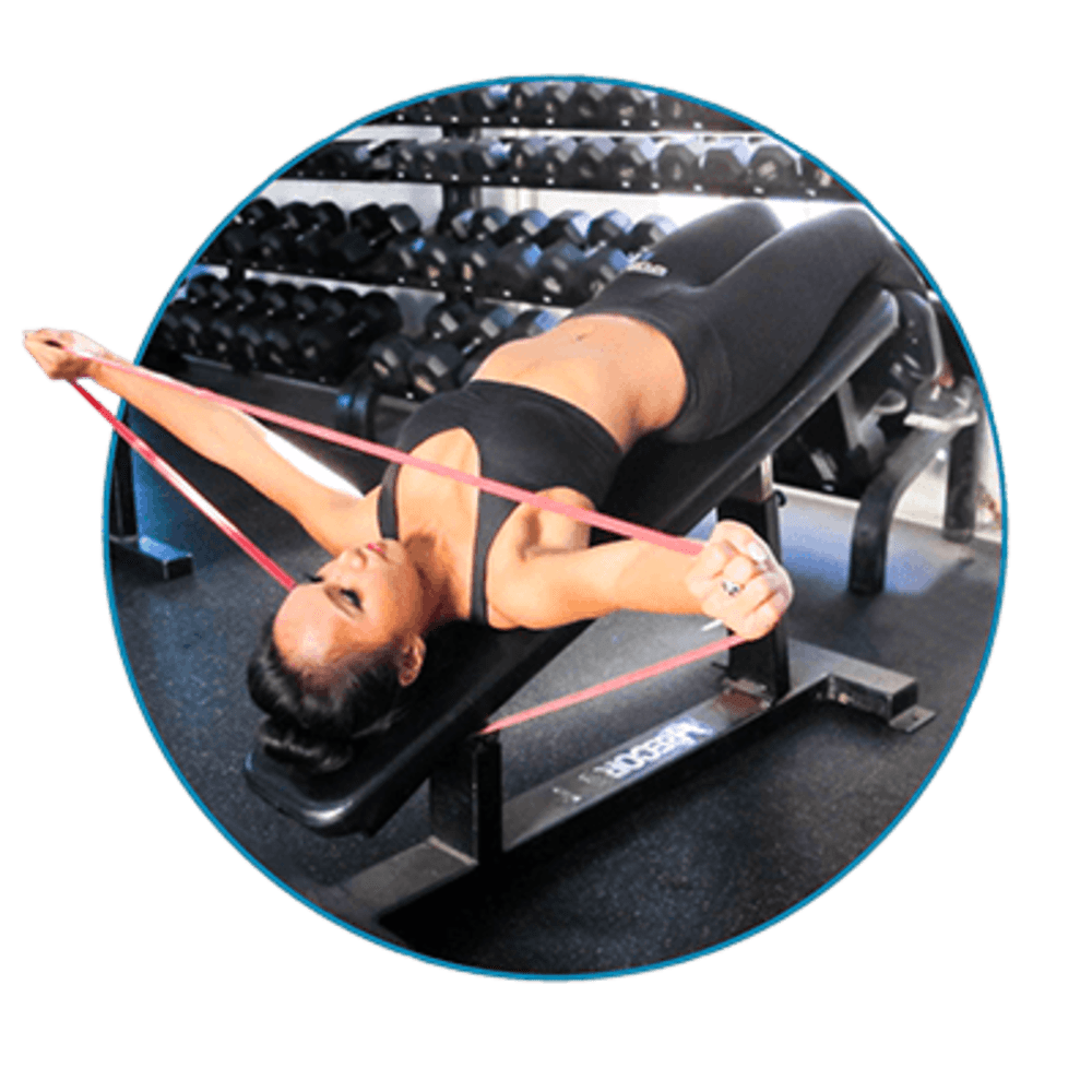 Flat Bench Press With Bands