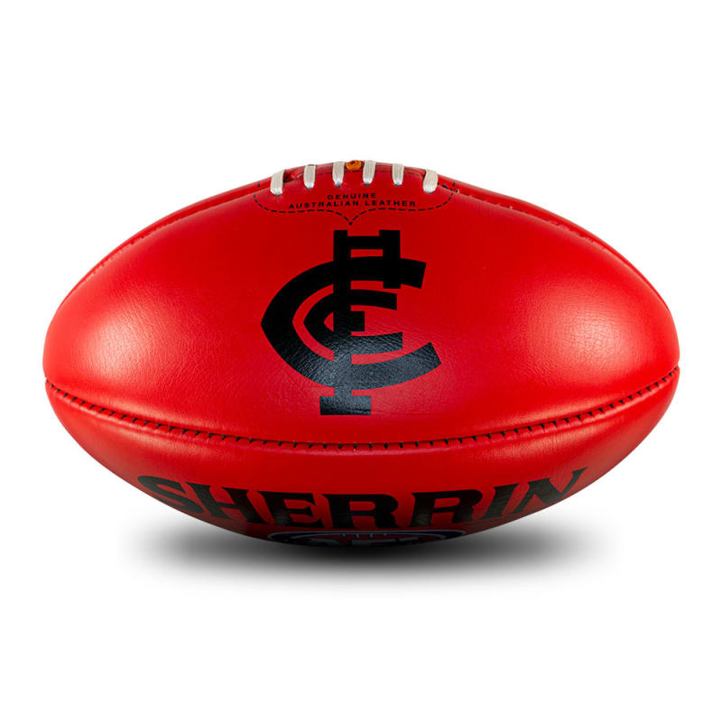 AFL Team Leather Ball - Carlton
