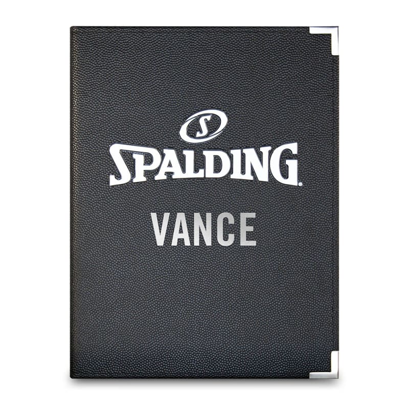 Personalised Spalding Folder - A4 Black