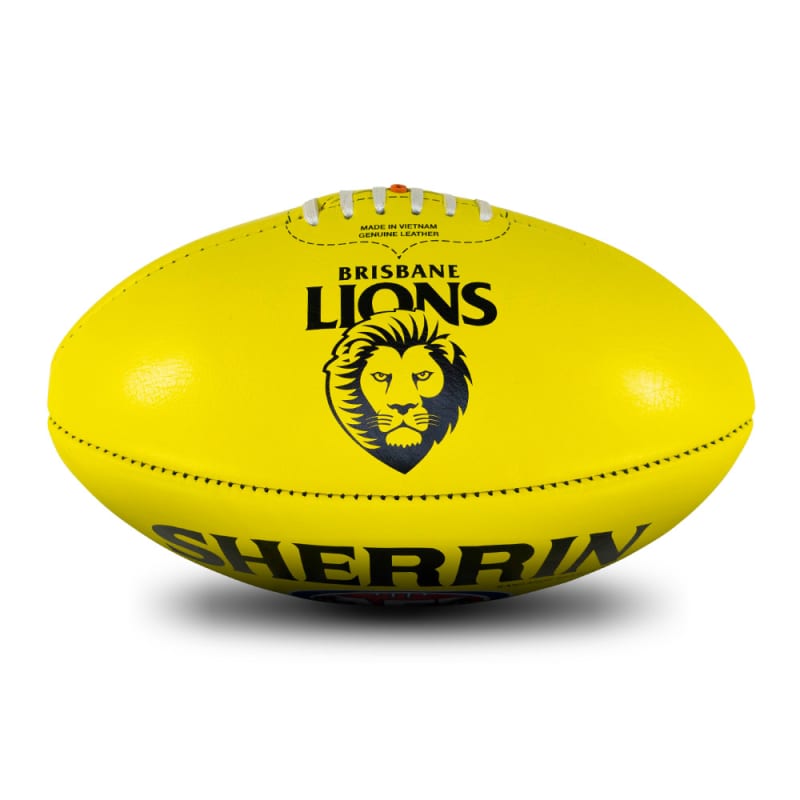 AFL Team Leather Ball - Brisbane Lions