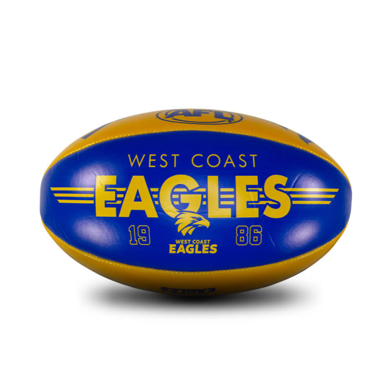 Personalised Soft Touch - Size 3 - West Coast Eagles