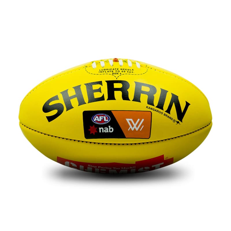 Official AFLW Game Ball - Yellow