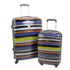 Swiss Case 4 Wheel 2Pc Hard Suitcases Technicolour