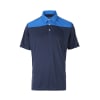 Woodworm Panel Golf Polo Shirts - Blue