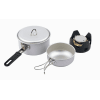 5pc Cook Set inc Burner Silver by Camping.co.uk