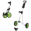 Caddymatic Golf Lite Trac 2 Wheel Folding Golf Trolley White/Green