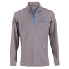 Woodworm 1/4 Zip Golf Pullover - Grey/Sky Blue