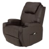 Homegear Recliner Chair with 8 Point Electric Massage and Heat - Brown