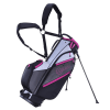 Ram Golf Lightweight Dual Strap Ladies Stand/Carry Bag - Grey/Pink