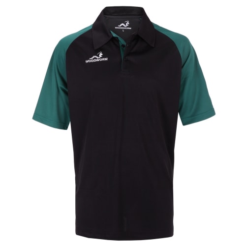 Woodworm Pro Cricket Short Sleeve Shirt Green