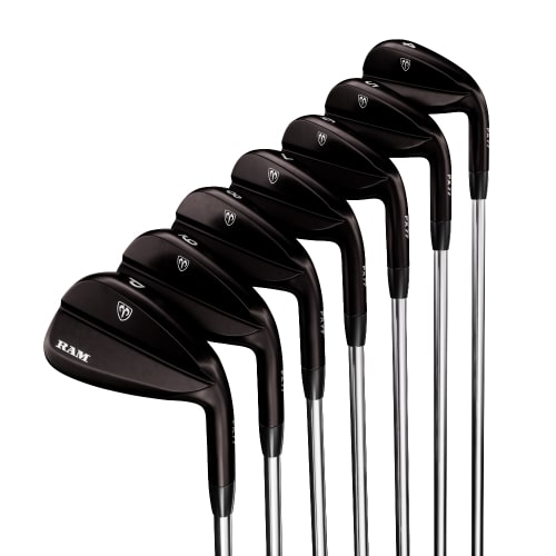 Ram Golf FX77 Stainless Steel Players Distance Black Iron Set 4-PW, MRH