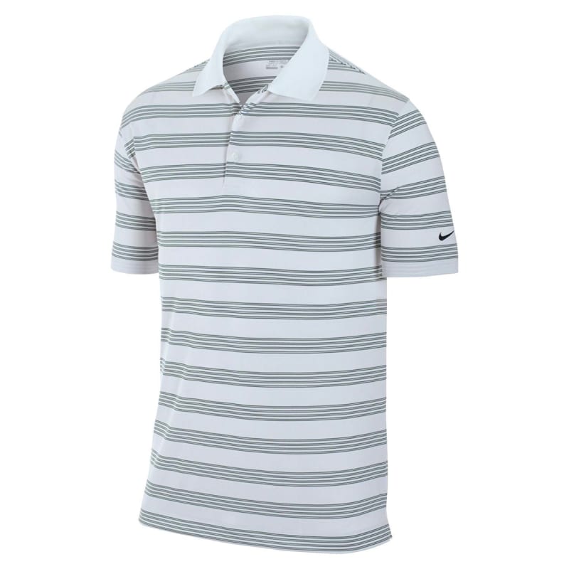 Nike Golf Tech Stripe Polo - White/Black