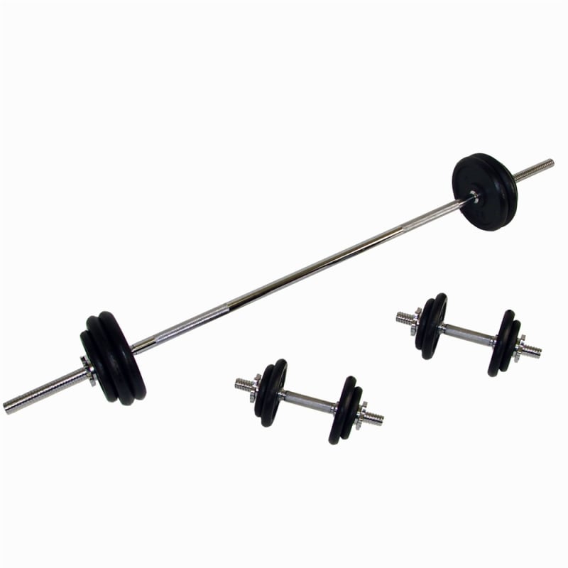 Confidence 50kg Barbell and Dumbbell set