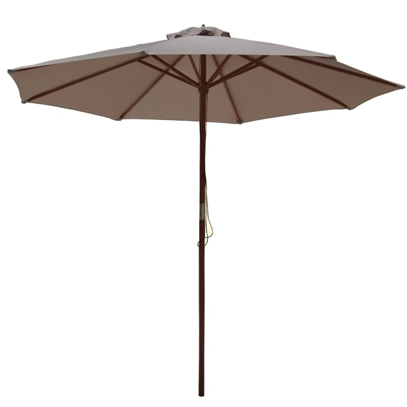 Palm Springs 2.7m Wooden Garden Parasol Umbrella