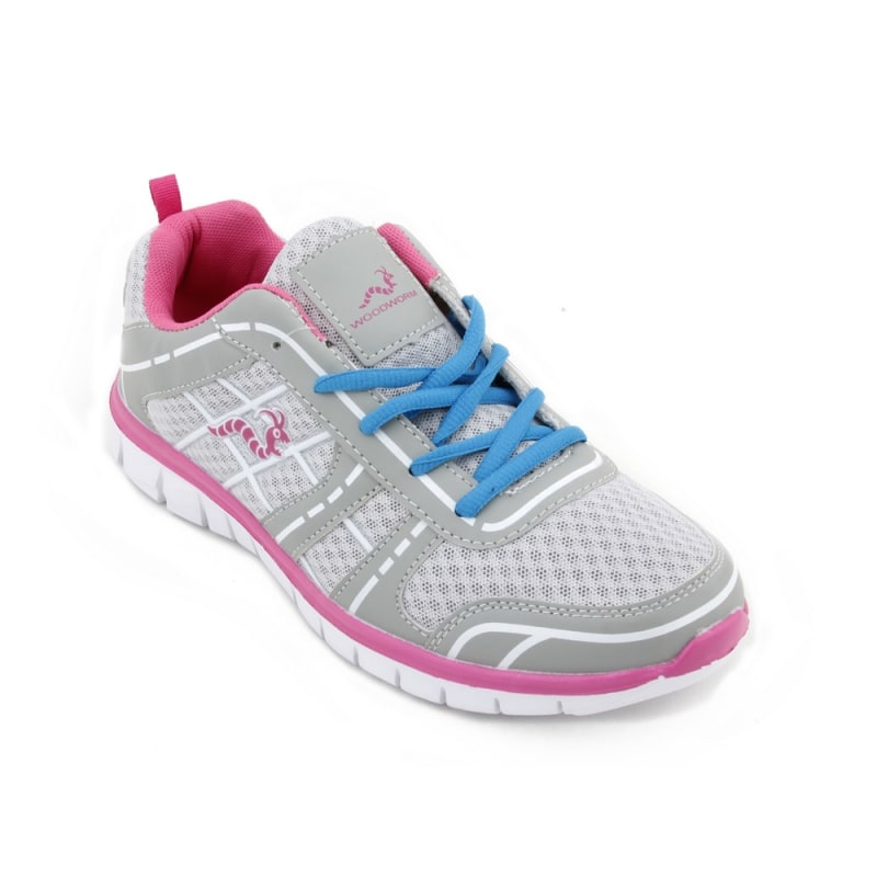 Woodworm FWS Ladies Running Shoes / Trainers - Grey