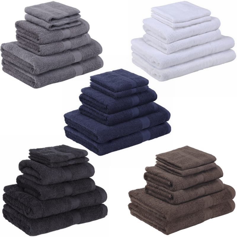Homegear Egyptian Style Cotton Bath Towel 6Pc Set