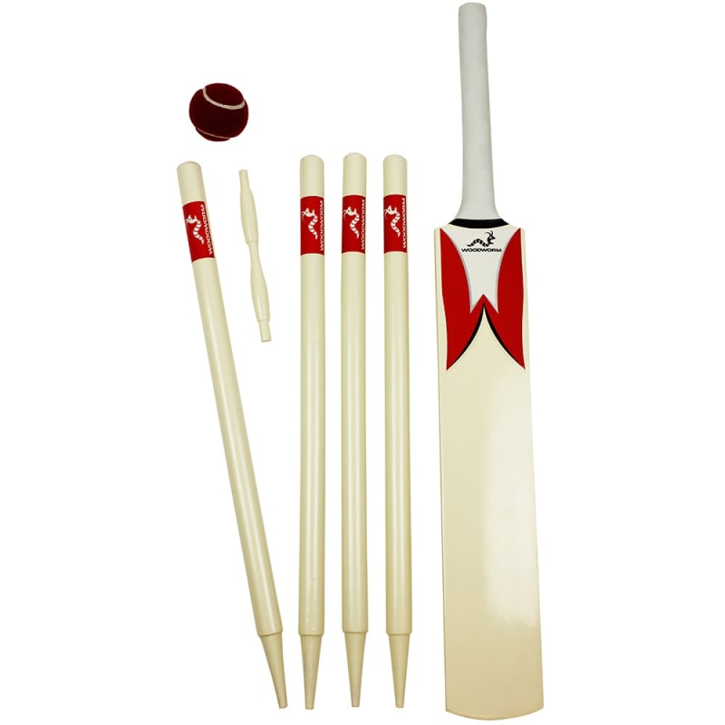 Woodworm Junior Cricket Set - Red Size 4
