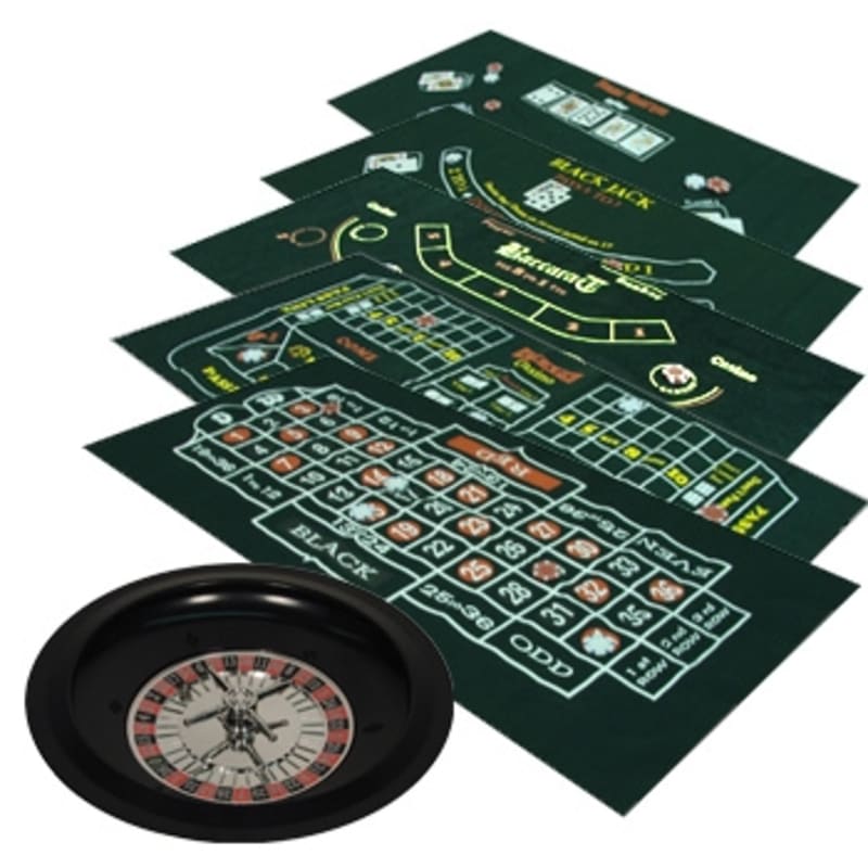 CQ Poker 6-in-1 At Home Casino Set